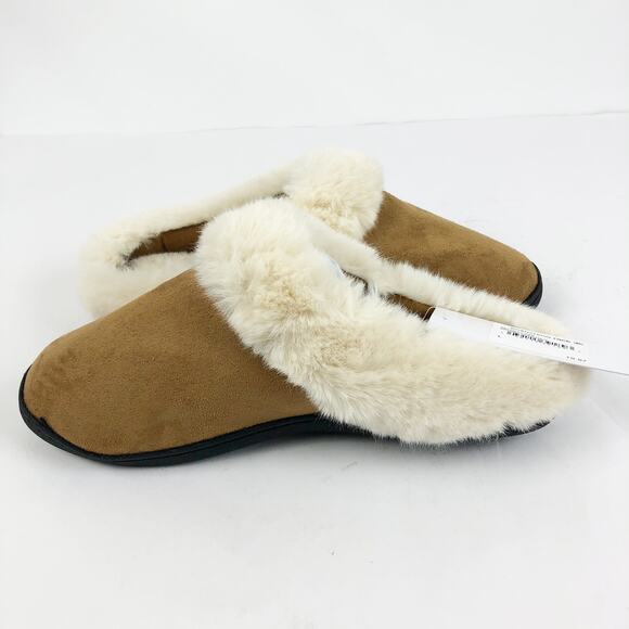 Nordstrom Rack Womens Holly Clog Slippers Large 9-10 Brown Faux Fur Slip-On NWT - Picture 5 of 10